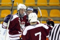 Latvijas U-18 hokeja izlase nedēļas nogalē aizvadīja divas spēles ar Lietuvas vienaudžiem