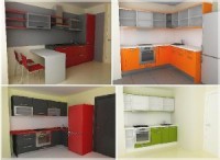 ACCENTA moduļu virtuves - sērijveida dzīvokļiem.