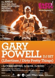 Šo piektdien klubā „Pulkvedim neviens neraksta…” - Gary Powell no „The Libertines” un „Dirty Pretty Things” DJ sets