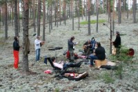 Dabas koncertzāles mūziķi tiekas mežā