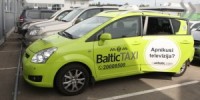 Noticis kārtējais uzbrukums "Baltic Taxi" automašīnai