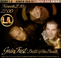 "Gain Fast" ar koncertu uzsāk konkursu "Battle of the Bands"
