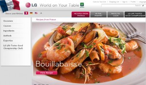 LG Electronics piedāvā vairāk nekā 100 pasaules ēdienu receptes vienuviet
