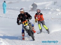 Zolmaņa/Neško ekipāža uzvar Latvijas čempionātā skijoringā