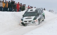 "NJ Racing" komanda izbauda sniega kupenas rallijsprintā „Slātava 2011"