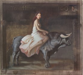 Ilzes Preisas gleznu izstāde "Zīda tauriņa pavediens"