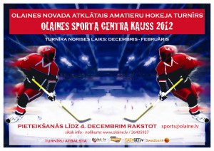 Olaines Sporta centrs aicina pieteikties Hokeja turnīram