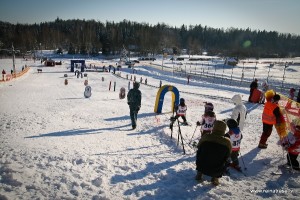 Mini slaloma sacensību „Mazais Reinis 2012" pirmā posma jaunākais dalībnieks – divgadīgs siguldietis