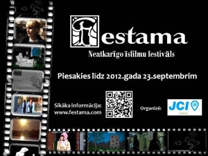 Izsludināta pieteikšanās neatkarīgo īsfilmu festivālam „Festama 2012"