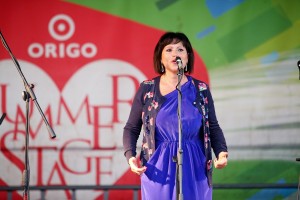 Inese Galante uzstājas „Origo Summer Stage"