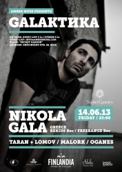 Klubā "Secret Garden" viesosies elektroniskās mūzikas mākslinieks Nikola Gala no Grieķijas
