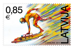 Par godu XXII Ziemas Olimpiskajām spēlēm izdos jaunu pastmarku