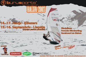 Norisināsies vindsērfinga sacensības – Burusports balva 2007, I posms