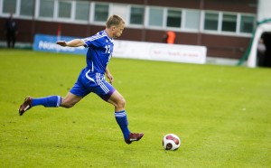 Eirokausos futbola klubi „Skonto” FC un „Liepājas Metalurgs” cīnās neizšķirti