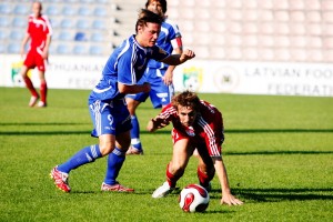 "Skonto" futbolisti pārbaudes spēlē pārliecinoši pieveic "Blackpool"