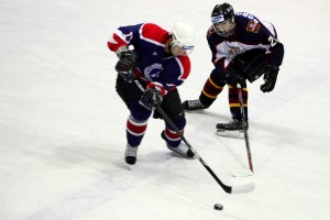 "Liepājas metalurgs" hokejisti pieveica LSPA/"Rīga" vienību