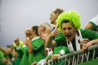 Pēc vakardienas futbola spēles Ziemeļīrijas fani bija samērā mierīgi un nekādi grautiņi netika veikti