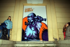 Grafiti mākslas performance pie izstāžu zāles Arsenāls