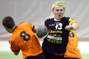 Studentiem grūta spēle pret nosacīti vājākajiem “Ogres SC” handbolistiem