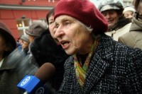 Rīta fotoreportāža no pensionāru piketa