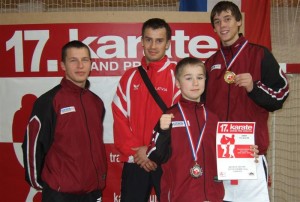 Latvijas karatistiem astoņas godalgas Horvātijas  Grand Prix 2008