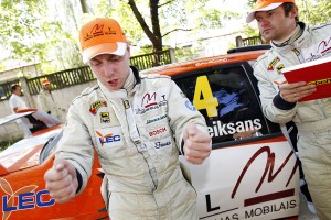 Neikšāns/Kreilis izcīna otro vietu rallijā Lietuvā