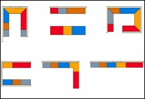 Dizaineru uzskaitītās virtuves plānojuma iespējas