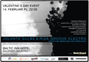 Jolanta Gulbe un "Riga Groove Electro" sniegs īpašu Valentīndienas koncertu