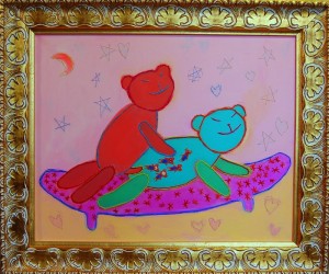 Foto no Elīnas Ģibietes personālizstādes atklāšanas