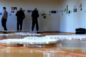 Foto no Kristīnes Alksnes izstādes atklāšanas