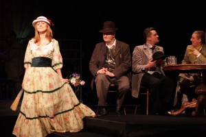 Foto no izrādes "Par spīti grūtiem laikiem"