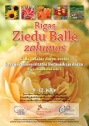 LU Botāniskajā dārzā notiks Ziedu Balle