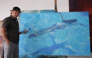 Gleznotāja Rituma Ivanova spēles ar gaismu un krāsām Andrejsalā