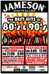 Nakts klubā "Jameson" atsākas ballītes 80. un 90. gadu stilā