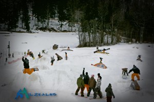 Iknedēļas minisacensības „Milzkalna” snovparkā turpinās arī šozeson