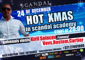 Nakts klubā „SKANDAL” gaidāms sarīkojums „HOT Xmas in Skandal Academy”