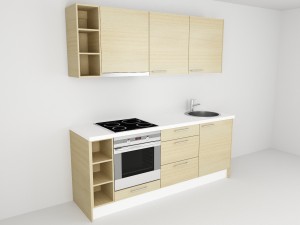 Accenta Outlet sienas un grīdas moduļi virtuvē