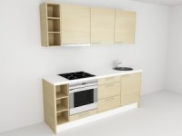 Accenta Outlet sienas un grīdas moduļi virtuvē