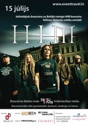 Tiek organizēts izklaidējošs brauciens uz grupas "HIM" koncertu Tallinā