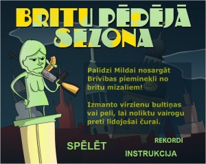 Tapusi jauna spēle "Milda pret britiem"