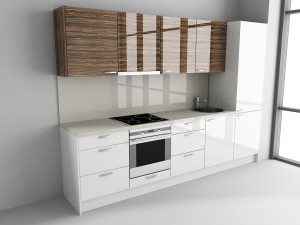 Accenta Outlet jaunums- virtuves ar materiāla polygloss fasādēm