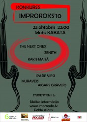 Šonedēļ sākas jauno grupu konkurss „ImproRoks 2010"
