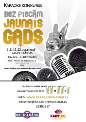 Notiks karaoke konkurss „Bez piecām Jaunais gads"