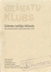 Aicina uz „Grāmatu klubu”