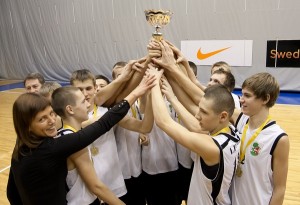 Liepājnieki svinu uzvaru Eiropas Jaunatnes basketbola līgas turnīrā