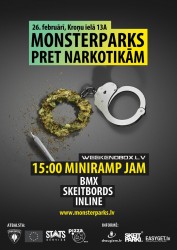 Monsterparks pret narkotikām