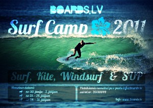 Sākusies pieteikšanās sērfa nometnēm Latvijā