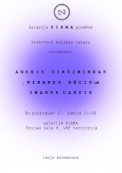 Galerijā "Ziema" skanēs roks un folks