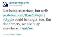 Hakeri no Anonymous uzlauzuši Apple serverus