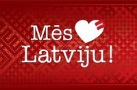 Rīga svētku laikā atgādina - „Mēs mīlam Latviju !"